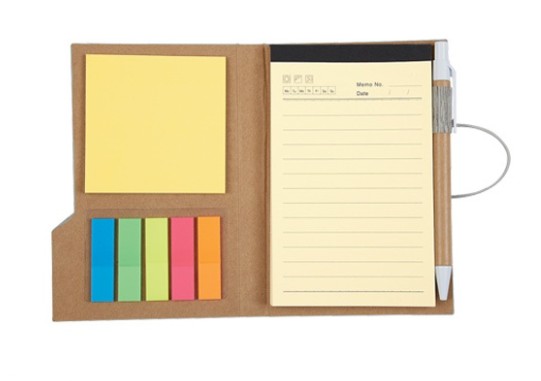 Notebook with Sticky Notes and Flags #2